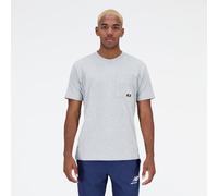 New Balance Herren Essentials Reimagined Cotton Jersey Short Sleeve T-shirt T-Shirt in Grau, Baumwolle, Größe L