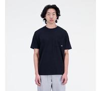 Bekleidung NB Essentials Stacked Logo T-Shirt schwarz - New Balance - Größe S S schwarz