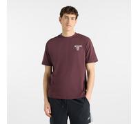 New Balance Herren Grab a Bite London T-Shirt in Braun, Baumwolle, Größe L