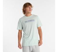 NEW BALANCE Herren Shirt Heathertech Athletic Gear (MT51010) S CLAY ASH (MT51010CYS)