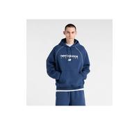 New Balance Linear Heritage Fleece Herren Hoodie (Dunkelblau L)