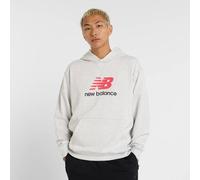 New Balance Herren Sweatshirt mit Kapuze ATHLETICS FRENCH TERRY LOGO HOODIE, grau, Gr. S