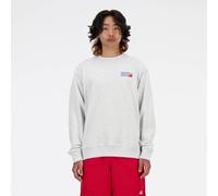 New Balance - Bekleidung Athletics Premium Logo Crew - grau - Größe XL