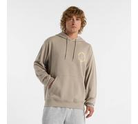 Kapuzensweatshirt NEW BALANCE "Circularogo Hoodie TIMBERWOLF", Herren, Gr. L, arid stone (261), Obermaterial: 60% Baumwolle, 40% Polyester, sportlich, Sweatshirts (52873461-L) arid stone (261)