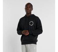 New Balance Circular Logo Hoodie schwarz weiß - XL