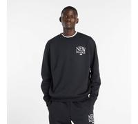 NEW BALANCE Herren Kapuzensweat Reimagined Fleece Crew (MT61O6E2) S BLACK (MT61O6E2BK)