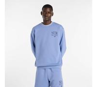 NEW BALANCE Herren Kapuzensweat Reimagined Fleece Crew (MT61O6E2) S FAIRWEATHER BLUE (MT61O6E2AA3)