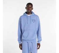 Kapuzensweatshirt NEW BALANCE, Herren, Gr. M, weather, Obermaterial: 60% Baumwolle, 40% Polyester, normal, angesetztes Bündchen, Sweatshirts, mit Kapuze, mit Kordelzug, mit Kängurutasche, mit Print-Ap