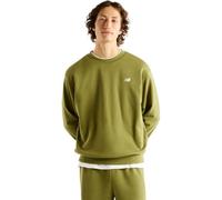 Sweatshirt NEW BALANCE "SPORT ESSENTIALS FRENCH TERRY CREW", Herren, Gr. XXL, grün (sport grün (gee)), Obermaterial: 60% Baumwolle, 40% Polyester, normal, Rundhals, angesetztes Bündchen, Sweatshirts S