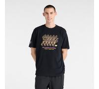 New Balance Herren London Edition Graphic T-Shirt 4 in Schwarz, Baumwolle, Größe XL