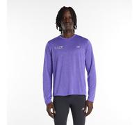 New Balance Herren London Edition RC Essential Long Sleeve in Violett, Polyester, Größe L