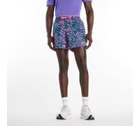 New Balance Herren London Edition RC Printed Short 5" in Rosa/Grün, Nylon, Größe L