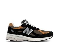 New Balance Herren MADE in USA 990v3 in Schwarz/Braun, Leder, Größe 37.5