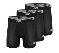 New Balance Herren Mesh 12,7 cm No Fly Boxershorts Athletic Compression Unterw sche (3er-Pack), Schwarz/Schwarz/Schwarz, XXX-Large