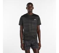 New Balance Black / Castlerock Herren S New Balance RC Essential Printed Tee