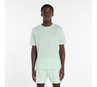 New Balance Herren RC Essential T-Shirt in Grün/Grau, Poly-Strick, Größe L