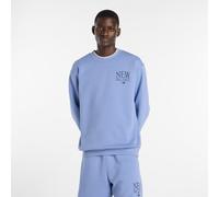 NEW BALANCE Herren Kapuzensweat Reimagined Fleece Crew (MT61O6E2) M FAIRWEATHER BLUE (MT61O6E2AA3)