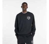 NEW BALANCE Herren Kapuzensweat Reimagined Fleece Crew (MT61O6E2) S BLACK (MT61O6E2BK)