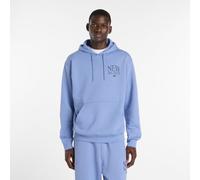 New Balance Herren Reimagined Fleece Hoodie in Blau, Poly Fleece, Größe L