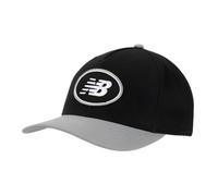 New Balance Herren Retro Oval Patch Snapback Mütze 5-Panel Premium Sport Cap Verstellbarer Verschluss Schwarz/Grau