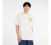 New Balance Herren Runners Arent Normal T-Shirt in Weiß, Baumwolle, Größe L