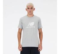 New Balance Stacked Logo T-Shirt hellgrau - M