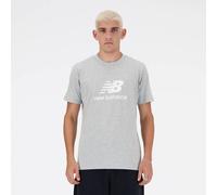 New Balance Stacked Logo T-Shirt hellgrau - S