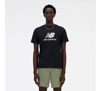 New Balance Stacked Logo T-Shirt tiefschwarz - S