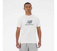 New Balance T-Shirt Stacked Logo Weiß XL