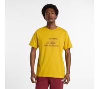 NEW BALANCE Herren Shirt Sport Essentials Speckle Logo T-Shirt (MT53502) 2XL BAROQUE GOLD (MT53502BQG)