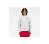 New Balance - Bekleidung Athletics Premium Logo Crew - grau - Größe XL