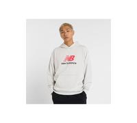 New Balance Herren Sweatshirt mit Kapuze ATHLETICS FRENCH TERRY LOGO HOODIE, grau, Gr. L