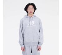 NEW BALANCE Herren T-Shirt Essentials Stacked Logo French Terry Hoodie (MT31537) S AthlGrey AG