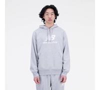 NEW BALANCE Herren T-Shirt Essentials Stacked Logo French Terry Hoodie (MT31537) S Grau
