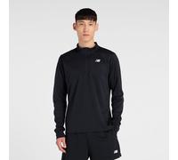 New Balance Herren Utility Knit 1/4 Zip in Schwarz/Weiß, Poly-Strick, Größe S