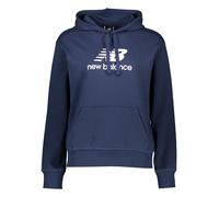 New Balance NB Essentials Stacked Logo Hoodie Damen Kapuzensweater, blau M