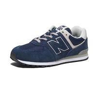Sneaker NEW BALANCE "574", Damen, Gr. 36, weiß (navy, grau, weiß), Leder, Textil, Schuhe Sneaker (98721024-36) navy, grau, weiß