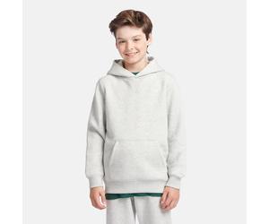 New Balance Jungen Brush Back Small Logo Hoodie in Grau, Baumwollfleece, Größe 9-10 jahre