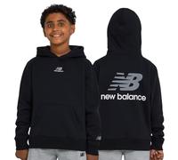 New Balance Jungen Hoodie - Premium Comfy Cotton Blended Fleece Classic Pullover Sweatshirt für Kinder, Größen 4-20, Schwarz, 14-16
