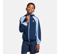 New Balance Jungen Varsity Woven Jacket in Blau, Nylon, Größe 15-16 jahre