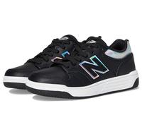 New Balance Kids 480 V1 Schnür-Sneaker, Schwarz/Weiß irisierend, 7 Big Kid