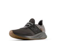 New Balance Kid's Fresh Foam Roav V1 Lace-up Running Shoe, Black, 7, Blacktop/Gum, 12 Wide