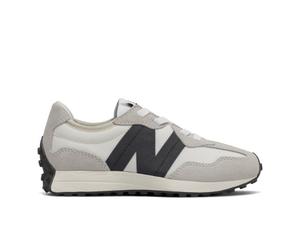 New Balance Kinder 327 Bungee in Grau/Schwarz, Leder, Größe 30