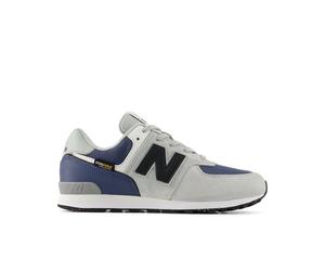 New Balance Kinder 574 Lace in Grau/Blau, Leder, Größe 38