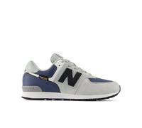 New Balance Kinder 574 Lace in Grau/Blau, Leder, Größe 38.5