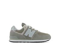 New Balance Kinder 574 LACE in Grau/Weiß, Leder, Größe 36