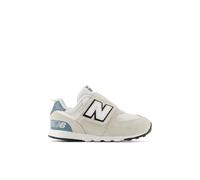 New Balance Kinder 574 NEWB Hook & Loop in Grau/Weiß, Leder, Größe 21