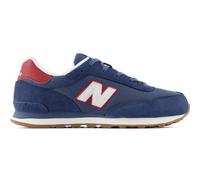 Sneaker NEW BALANCE "515", Mädchen, Gr. 37, nb navy, podium rot, Leder, Textil, Schuhe Sneaker, mit Schnürung, für Kinder und Jugendliche (56133322-37) nb navy, podium rot