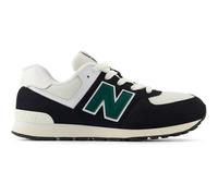 New Balance Kinder 574 in Schwarz/Grün, Leather, Größe 39 GC574RBG