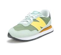 New Balance Herren 237 in Grün/Gelb, Wildleder/Mesh, Größe 42